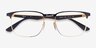Ray-Ban RB6363 Black Gold MétalMontures de lunettes de vue d'EyeBuyDirect, Vue Rapprochée