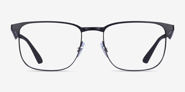 Ray-Ban RB6363 Matte Black MetalEyeglass Frames from EyeBuyDirect, Front View
