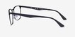Ray-Ban RB6363 Matte Black MetalEyeglass Frames from EyeBuyDirect, Side View
