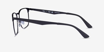 Ray-Ban RB6363 - Square Matte Black Frame Eyeglasses | Eyebuydirect