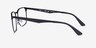Ray-Ban RB6363 Matte Black MetalEyeglass Frames from EyeBuyDirect, Side View