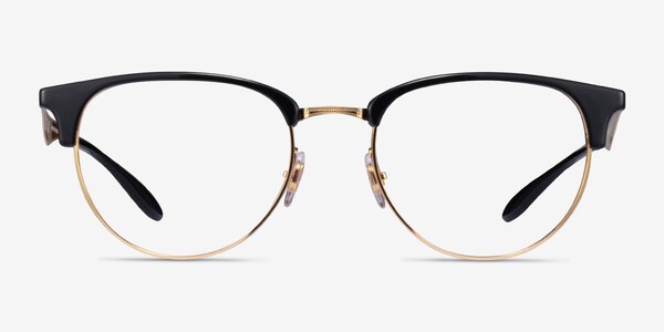 Ray-Ban RB6396 Black Gold Acetate Eyeglass Frames