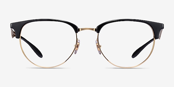 Ray-Ban RB6396 Black Gold Acetate Eyeglass Frames