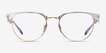 Ray-Ban RB6396 Clear Gold MetalEyeglass Frames from EyeBuyDirect, Front View
