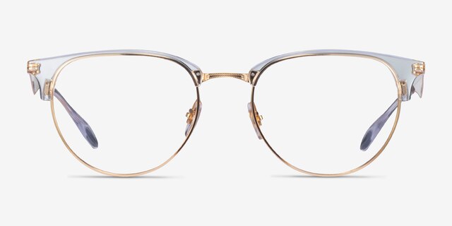 Ray-Ban RB6396 Clear Gold AcetateEyeglass Frames from EyeBuyDirect, Front View