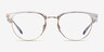 Ray-Ban RB6396 Clear Gold AcetateEyeglass Frames from EyeBuyDirect, Front View