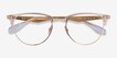 Ray-Ban RB6396 Clear Gold MetalEyeglass Frames from EyeBuyDirect, Closed View