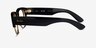 Ray-Ban RB0316V Black Gold PlasticEyeglass Frames from EyeBuyDirect, Side View