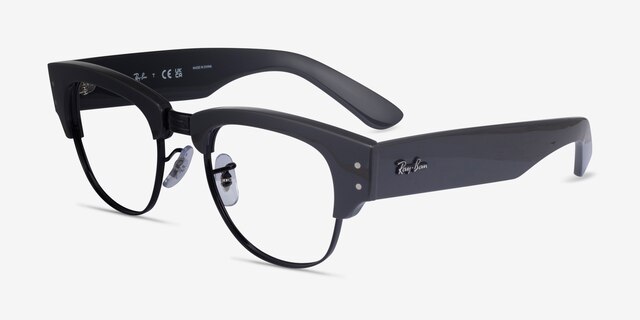 Ray-Ban RB0316V Gray Black PlasticEyeglass Frames from EyeBuyDirect, Angle View