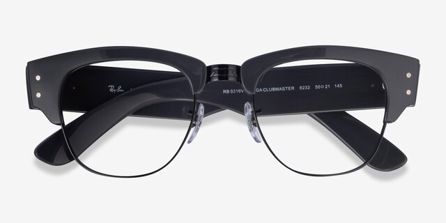 Ray-Ban RB0316V Gray Black PlasticEyeglass Frames from EyeBuyDirect, Closed View