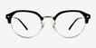 Ray-Ban RB7229 Black MetalEyeglass Frames from EyeBuyDirect, Front View