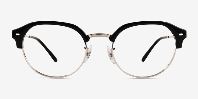 Ray-Ban RB7229 Black MetalEyeglass Frames from EyeBuyDirect, Front View
