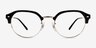 Ray-Ban RB7229 Black MetalEyeglass Frames from EyeBuyDirect, Front View