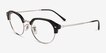 Ray-Ban RB7229 Black MetalEyeglass Frames from EyeBuyDirect, Angle View