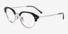 Ray-Ban RB7229 Black MetalEyeglass Frames from EyeBuyDirect, Angle View