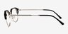 Ray-Ban RB7229 Black MetalEyeglass Frames from EyeBuyDirect, Side View