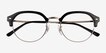 Ray-Ban RB7229 Black MetalEyeglass Frames from EyeBuyDirect, Closed View