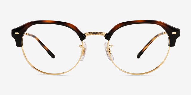 Ray-Ban RB7229 Tortoise MetalEyeglass Frames from EyeBuyDirect, Front View