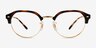 Ray-Ban RB7229 Tortoise MetalEyeglass Frames from EyeBuyDirect, Front View