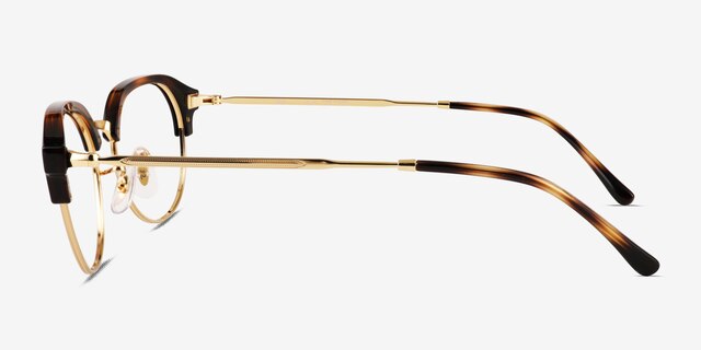 Ray-Ban RB7229 Tortoise MetalEyeglass Frames from EyeBuyDirect, Side View