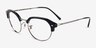 Ray-Ban RB7229 Dark Blue MetalEyeglass Frames from EyeBuyDirect, Angle View