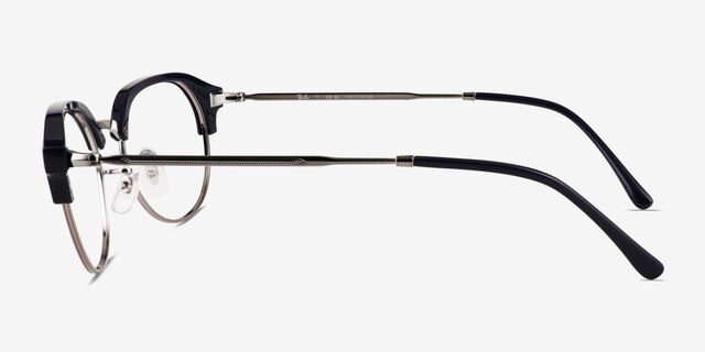 Ray-Ban RB7229 Dark Blue MetalEyeglass Frames from EyeBuyDirect, Side View