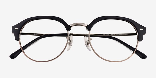 Ray-Ban RB7229 Dark Blue MetalEyeglass Frames from EyeBuyDirect, Closed View