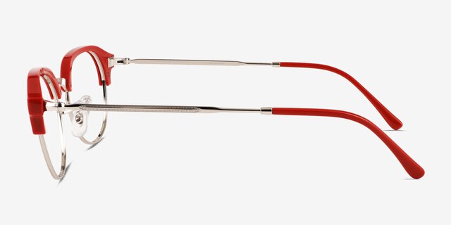 Ray-Ban RB7229 Red MetalEyeglass Frames from EyeBuyDirect, Side View