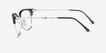 Ray-Ban RB7216 New Clubmaster Black Silver PlasticEyeglass Frames from EyeBuyDirect, Side View
