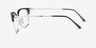 Ray-Ban RB7216 New Clubmaster Black Silver PlasticEyeglass Frames from EyeBuyDirect, Side View