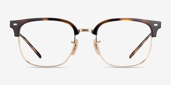 Ray-Ban RB7216 New Clubmaster Tortoise Gold Plastic Eyeglass Frames