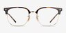 Ray-Ban RB7216 New Clubmaster Tortoise Gold PlasticEyeglass Frames from EyeBuyDirect, Front View