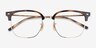 Ray-Ban RB7216 New Clubmaster Tortoise Gold PlasticEyeglass Frames from EyeBuyDirect, Closed View