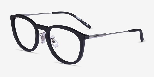 ARNETTE Tiki Matte Black MetalEyeglass Frames from EyeBuyDirect, Angle View