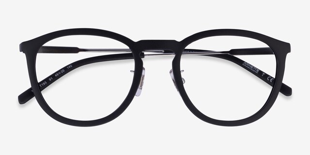 ARNETTE Tiki Matte Black MetalEyeglass Frames from EyeBuyDirect, Closed View