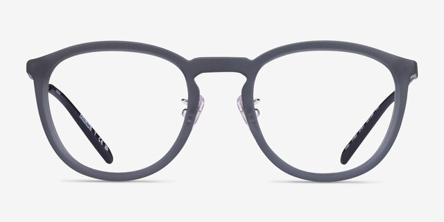 ARNETTE Tiki Transparent Gray MetalEyeglass Frames from EyeBuyDirect, Front View