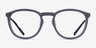 ARNETTE Tiki Transparent Gray MetalEyeglass Frames from EyeBuyDirect, Front View