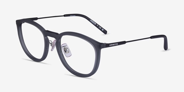 ARNETTE Tiki Transparent Gray MetalEyeglass Frames from EyeBuyDirect, Angle View
