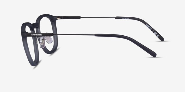 ARNETTE Tiki Transparent Gray MetalEyeglass Frames from EyeBuyDirect, Side View