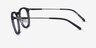 ARNETTE Tiki Transparent Gray MetalEyeglass Frames from EyeBuyDirect, Side View