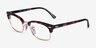 Ray-Ban RB3916V Pink Tortoise AcetateEyeglass Frames from EyeBuyDirect, Angle View