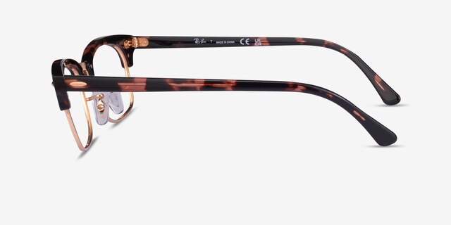 Ray-Ban RB3916V Pink Tortoise AcetateEyeglass Frames from EyeBuyDirect, Side View