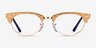 Ray-Ban RB3946V Shiny Gold AcetateEyeglass Frames from EyeBuyDirect, Front View