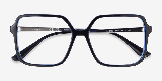 Vogue Eyewear VO5406 Black Green MetalEyeglass Frames from EyeBuyDirect, Closed View