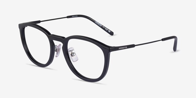 ARNETTE Tiki Black MetalEyeglass Frames from EyeBuyDirect, Angle View