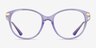 Vogue Eyewear VO5423 Transparent Purple MetalEyeglass Frames from EyeBuyDirect, Front View