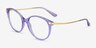 Vogue Eyewear VO5423 Transparent Purple MetalEyeglass Frames from EyeBuyDirect, Angle View