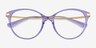 Vogue Eyewear VO5423 Transparent Purple MetalEyeglass Frames from EyeBuyDirect, Closed View