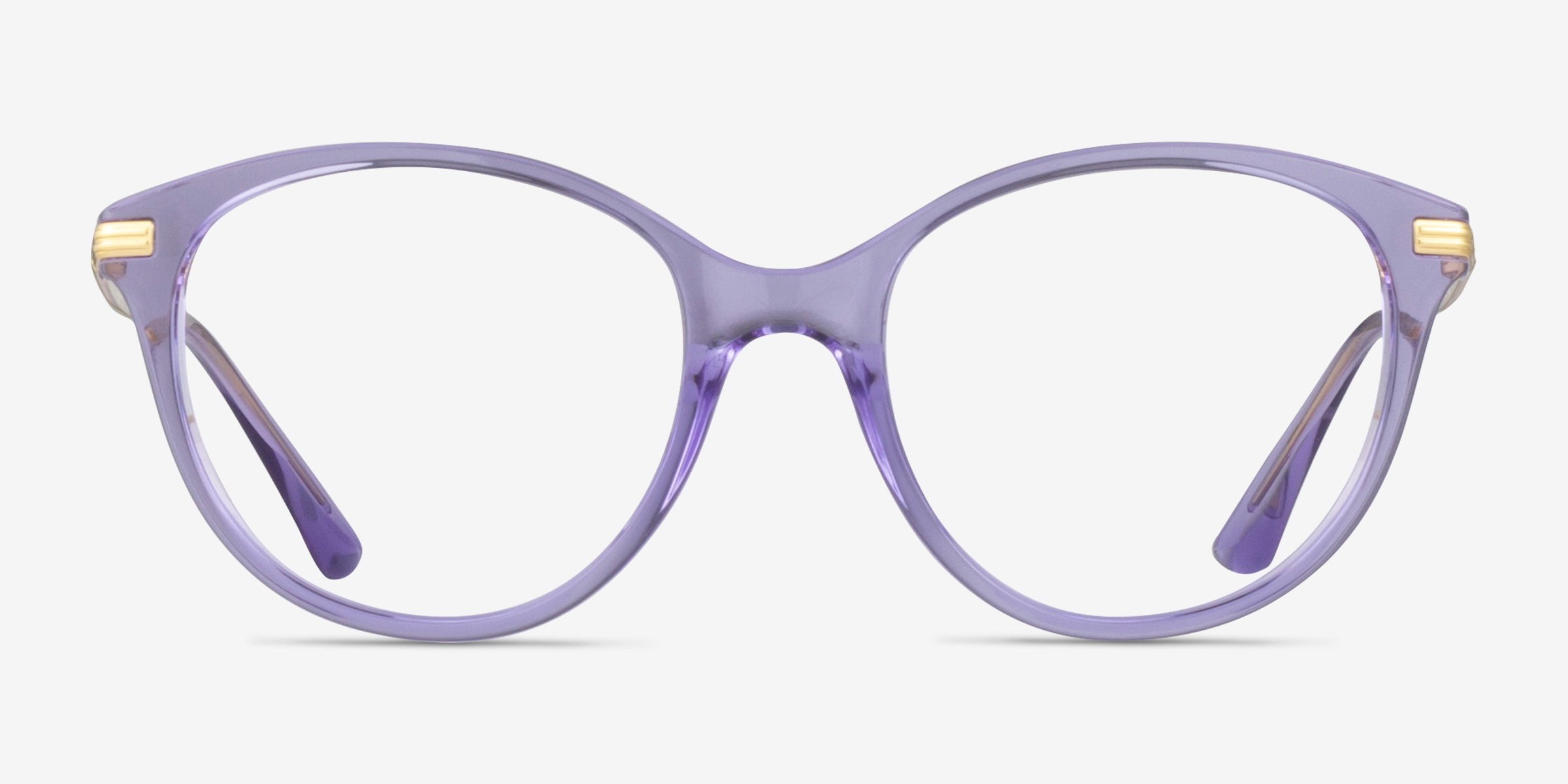 Vogue Eyewear VO5423 - Cat Eye Transparent Violet Frame Glasses For ...