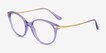 Vogue Eyewear VO5423 Transparent Violet MetalEyeglass Frames from EyeBuyDirect, Angle View